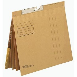 Leitz DIN A4 250g/m² Classeur suspendu en papier kraft brun naturel avec impression commerciale pour organisation et classement - Product Image 1