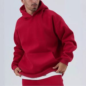 Vente à chaud de sweats à capuche surdimensionnés pour hommes vêtements d'extérieur de haute qualité de qualité supérieure avec confort solide sweats à capuche surdimensionnés de confort solide - Product Image 2