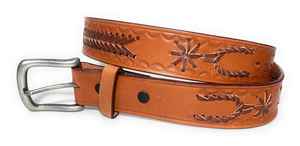 Cinturón de piel de vaca de alta resistencia con diseño de cuentas personalizado occidental con clase unisex, características de lujo de grano completo Premium, Envío listo a la moda para hombres - Product Image 3