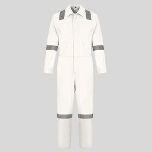 Combinaison ignifuge en coton réfléchissant à manches longues, résistante au feu, pour les employés des stations-service, en promotion. - Product Image 1