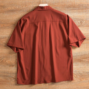 Camisas de Vestir con Cuello Cubano, 100% Algodón, Transpirables, Corte Ajustado, para Hombre, Color Sólido, Teñidas, Elegantes, Venta al Por Mayor, Suministro B2B - Product Image 2