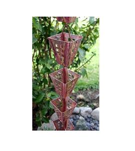 Venta caliente Cadena de lluvia de metal para decoración de jardín o adorno de jardín Cadena de lluvia de metal en acabado elegante en precios al por mayor - Product Image 1