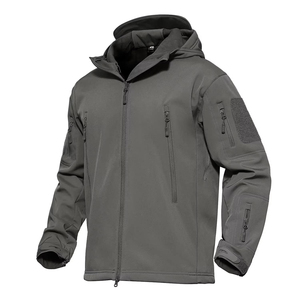Veste imperméable sur mesure en gros OEM, veste softshell coupe-vent avec veste de pluie pour les activités de plein air, vestes pour hommes - Product Image 3