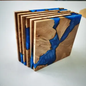 Por lo general, están hechos de materiales naturales como rodajas de madera de pino o cedro incrustadas en resina epoxi - Product Image 3