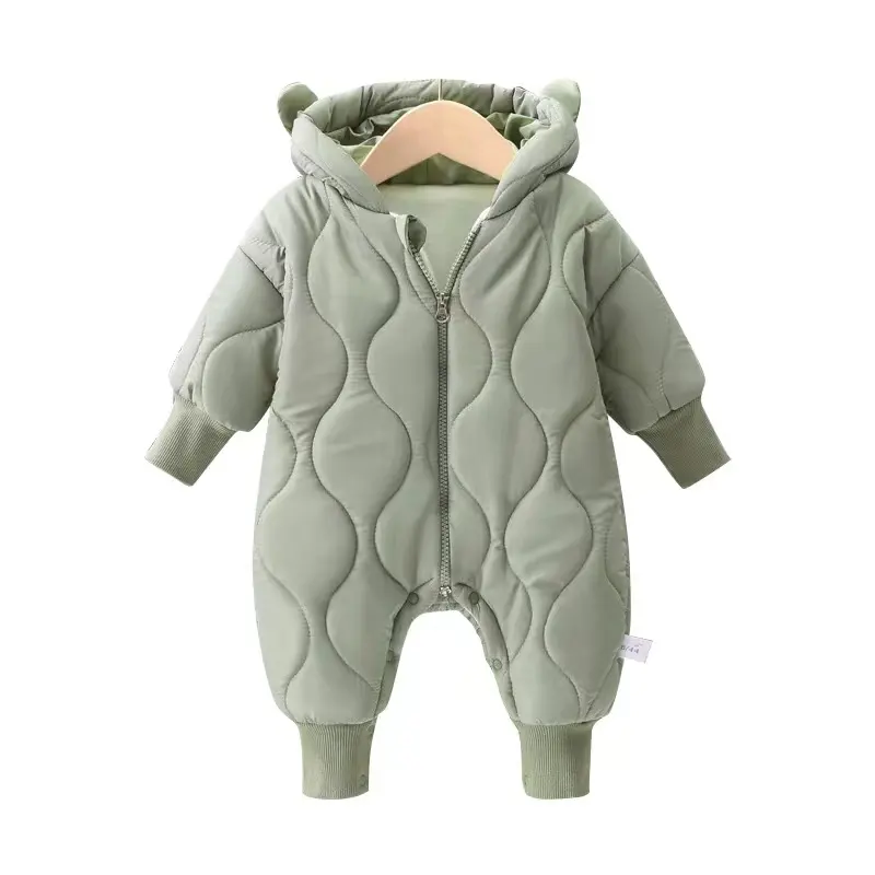 High Quality Winter Warm Baby Newborn Bodysuits organic cotton Cute Romper plain baby rompers frogsuit baby winter clothes