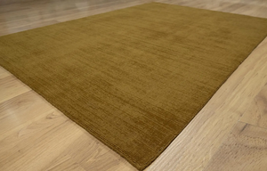 Alfombra de Lana Gabbeh Marrón Dorado Anudada a Mano, Grande 10x14, Tono Tierra, Decoración para el Hogar, Alfombra para Sala de Estar, Diseño Acogedor - Product Image 2