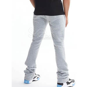 Diseñe su propio pantalón de sudor apilado personalizado de registro, pantalón de sudor apilado de secado rápido transpirable - Product Image 3