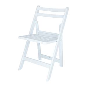WELL HOME ELO Sedia da giardino pieghevole bianca 44x39x78,5 cm - Product Image 3