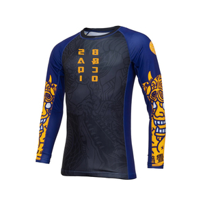 Mens Rash Guard Custom Bjj Rash Guard Entrenamiento Natación Rash Guard y Artes Marciales Fight Wear - Product Image 6