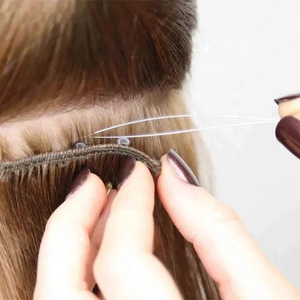Ensemble de pinces à cheveux en or de haute qualité avec aiguille, kit d'outils de perlage professionnel, matériau composite, belle pochette en cuir - Product Image 6