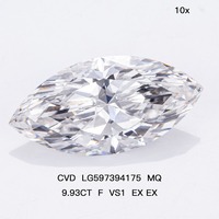 Joyería MiShang, Diamante Suelto de 1-3 Quilates, Corte Marquesa Excelente, Color Blanco D, Claridad VS, Diamante Creado en Laboratorio con Certificación IGI, HPHT CVD