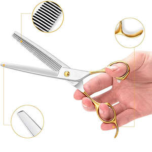 Ciseaux à effiler professionnels en acier inoxydable, respirants, de haute qualité, grade A+, outils de coupe de cheveux pour les fournitures de salon de coiffure - Product Image 3