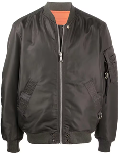 Chaqueta de bombardero Softshell personalizada precio al por mayor para hombre invierno talla grande satén estilo béisbol diseño Reversible - Product Image 5