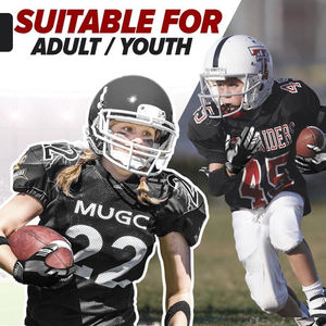 Hot Selling Professional Full Palm Silicone Receiver Gloves Stretchable Anti-Slip Football <b>Hand</b> <b>Grips</b> with Custom Logo - Product Image 5