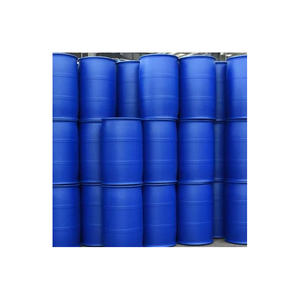 Tambour en plastique recyclable bleu HDPE 200 litres 55 gallons avec couvercle ouvert avec cerceau en fer - Product Image 4