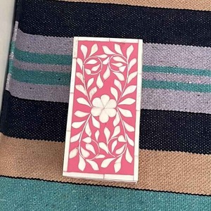 กล่องเครื่องประดับแบบฝังกระดูกสุดหรูสำหรับตกแต่งโต๊ะแต่งลายดอกไม้ฝังกระดูกเครื่องประดับแฮนด์เมดราคาไม่แพง - Product Image 2