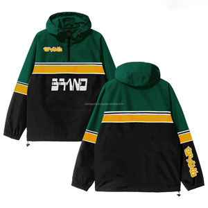 <b>Women</b> <b>Lightweight</b> Windbreaker Sport <b>Jacket</b> Zip up Color Block Coat Casual Long Sleeve Jogging Hooded Windbreaker <b>Jacket</b> For Sale - Product Image 1