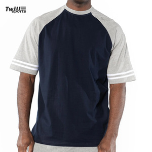 Hauts à col rond à la mode pour hommes 100% coton fibre de bambou manches courtes T-shirts raglan pour l'été tenue décontracté Hip Hop Street Style - Product Image 2
