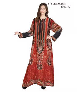 Vente en gros de tunique longue élégante pour femmes, idéale pour les tenues décontractées, à l'allure de bureau et aux vêtements ethniques, motif floral vintage - Product Image 3