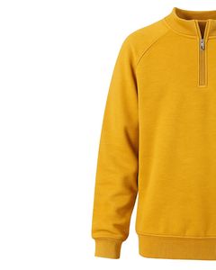 Sudadera de manga raglán para hombre, con cremallera de un cuarto, de forro polar, cálida, informal, de invierno, suave, mezcla de algodón, cómoda, para uso diario, OEM personalizado - Product Image 4