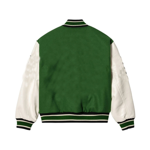 OEM especial bordado personalizado Versity Bomber chaqueta de béisbol con bolsillos para los hombres más tamaño CollegeBaseballjacket para hombres - Product Image 6
