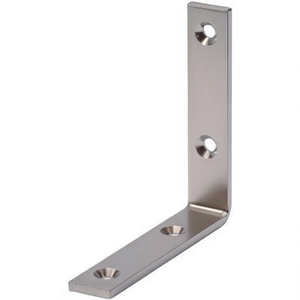 Soporte de Ángulo de Acero Galvanizado en Azul de 40 mm x 20 mm x 3 mm con Orificio de 4,5 mm VORMANN Paquete de 10 Estantes de Pared - Product Image 3