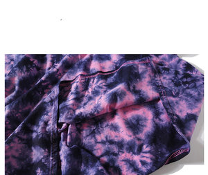 OEM Custom Men's Vibrant <b>Tie</b>-Dye T-Shirts Premium Cotton <b>Knitted</b> Fabric Short Sleeves O-neck Breathable Lightweight Fashion - Product Image 5