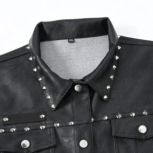 Chaleco de cuero de motociclista de último diseño para hombre, forro de Paisley, parches personalizados de lona, chaleco de invierno bordado al por mayor - Product Image 6