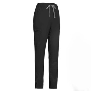 Pantalones Médicos Unisex, 180 GSM, Tela Elástica de Algodón y Poliéster, Azul Marino, Cintura con Cordón, Bordado Personalizado, Tela Tejida, Hospital - Product Image 2