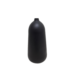 Florero de Metal de alta calidad con acabado negro para el hogar, sala de estar, jarrones de Metal decorativos de mesa hechos a mano a granel - Product Image 1