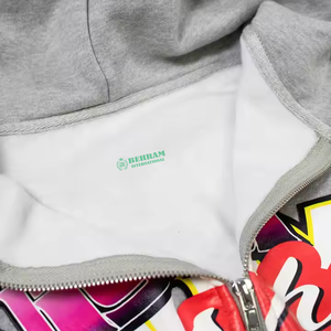 Sweat-shirts à capuche zippés en molleton de coton/éponge française surdimensionnés, imprimés DTG de haute qualité, respirants, séchage rapide, unisexe - Product Image 5