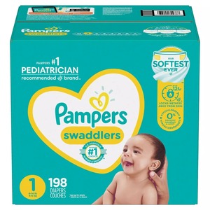 Pañales Desechables Pampers Swaddlers XXL Tamaño 8-14 Lbs Paquete de 1-198CT Hecho de Bambú para Bebés y Adultos Al por Mayor - Product Image 2