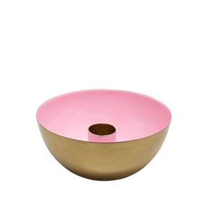 Latest Design Brass Candle Stand Pink & Gold Color for Easter Home Decoration in Bulk - Product Image 1