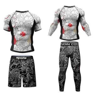 Cody Lundin tatuaje hombres gimnasio compresión camiseta sublimación masculina manga larga Rashguard BJJ boxeo Jersey personalizado - Product Image 6