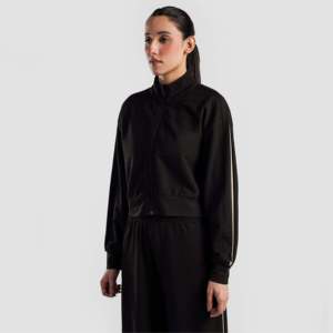 Black Inverse Upper with <b>Stand</b> Collar Breathable Autumn-Friendly Product - Product Image 3