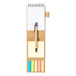 Quaderno Promozionale Sostenibile con Foglietti Adesivi Pyrus - Strumento di Merchandising Eco-Friendly - Product Image 6