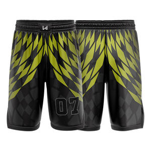 Shorts de basket-ball imprimés par transfert thermique personnalisés 100% polyester respirant grande taille antibactérien séchage rapide écologique unisexe - Product Image 1