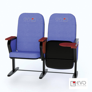 Hot Sale Cheap Used Luxury Theater Chairs EVO1201 Wholesale Interlocking Padded Metal Fabric <b>Church</b> <b>Pulpit</b> Chair Auditorium - Product Image 2