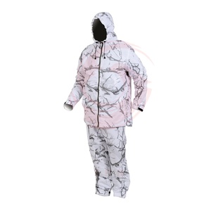 Custom Logo Breathable Power Stretch <b>Canvas</b> Long Sleeve Polyester Cotton Solid Unisex Hunting Uniform Set for Adults OEM - Product Image 2