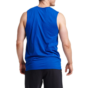 Camiseta sin mangas de algodón para hombre con logotipo personalizado y transpirable - Product Image 3