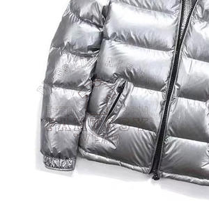 Chaqueta de Plumón Personalizada de Diseño de Moda Invernal para Hombre, Negra, Impermeable, de Nailon, Talla Grande, con Logotipo, al por Mayor - Product Image 3