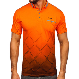Logo personnalisé pour hommes pour les polos Offre Spéciale les t-shirts à manches courtes et col roulé de différentes couleurs en toile - Product Image 5