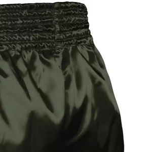 กางเกงมวยไทยขายส่งแบบกำหนดเองพร้อมโลโก้สำหรับผู้ชาย กางเกงมวยลำลองขายดี เป็นมิตรกับสิ่งแวดล้อม ผลิตด้วยเทคนิคการพิมพ์แบบระเหิด ผลิตในประเทศปากีสถาน - Product Image 5