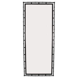 Miroir géométrique noir pleine longueur, design minimaliste contemporain, accent pour une atmosphère intérieure raffinée - Product Image 5