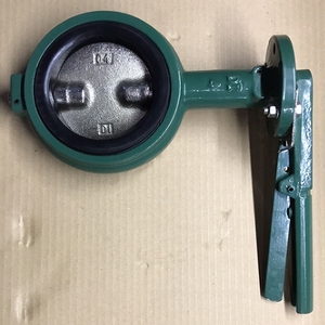 รายการราคาโรงงานวาล์วจีน วาล์วบัตเตอร์ฟลาย WECO ขนาด 4 นิ้ว DN100 วาล์วบัตเตอร์ฟลาย DEMCO DI พร้อมมือจับ - Product Image 2