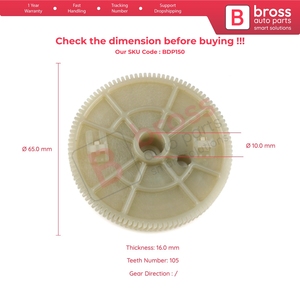 Kit de réparation du moteur d'essuie-glace arrière BDP150 pour E53 E70 E83 E46 R50 R53 Range Freelander - Product Image 5