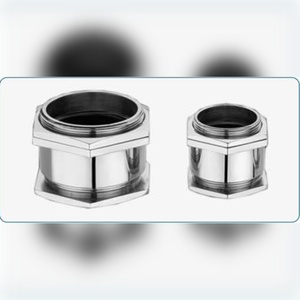 Presse-câble en laiton robuste à compression unique personnalisé AE17 M90 Filetage IP65 Nickelé pour câble de 80 à 89 mm - Product Image 3