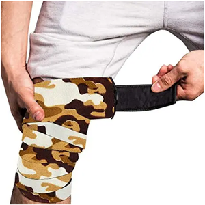 Bandes de genou pour l'entraînement de boxe avec logo personnalisé, squats et entraînement en salle de sport - Product Image 2