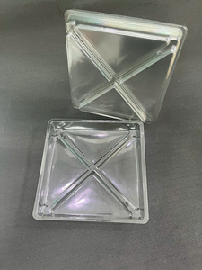 Contenants en PET personnalisés de 165x165x25 pour la restauration rapide, pour l'emballage de sushis et de salades, barquette en plastique jetable, boîte à lunch à emporter - Product Image 5