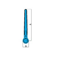 Serre-câble à cliquet G100 avec poignée forgée EN12195-3 pour chaîne de fixation G100, uniquement pour la fixation de cargaison.